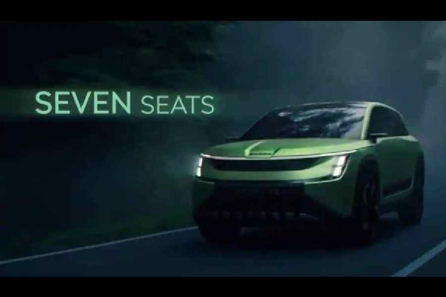 Skoda has released teaser images of the Peaq SUV