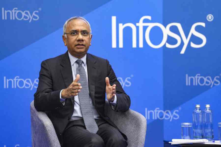 Salil Parekh in Bengaluru on Wednesday.