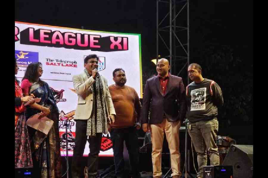 Amit Javalgi, Chandernagore police commissioner, returns to his former address as chief guest at the UPL inauguration. (Sudeshna Banerjee)