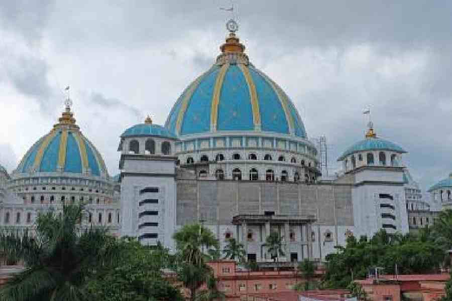 The Iskcon temple in Mayapur