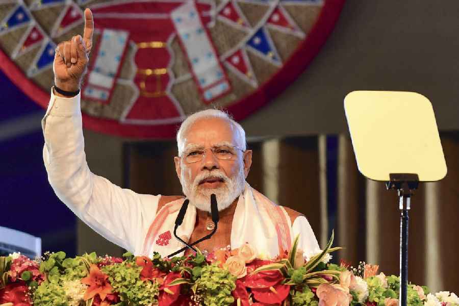 Prime Minister Narendra Modi in Guwahati on December 20, 2025.