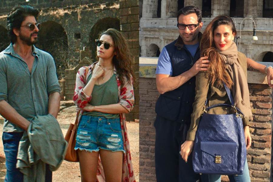 (left to right) Shah Rukh Khan, Alia Bhatt; Saif Ali Khan and Kareena Kapoor