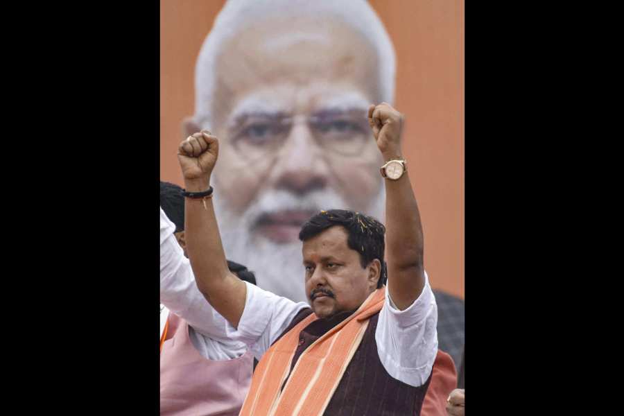 BJP National Working President Nitin Nabin during a felicitation ceremony, in Patna, Tuesday, Dec. 23, 2025.