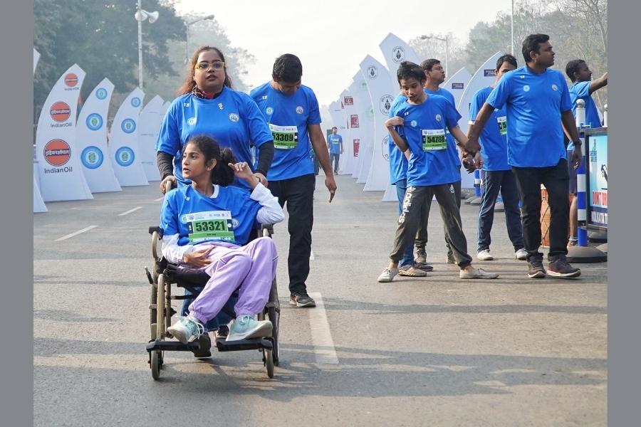 The marathon also raised awareness on disability rights as various specially abled individuals took part in the event