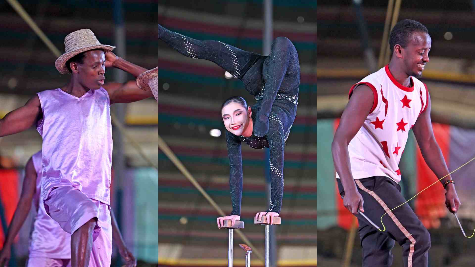 Performers from Africa, Mongolia and Ethiopia regaled circus-goers with their acts
