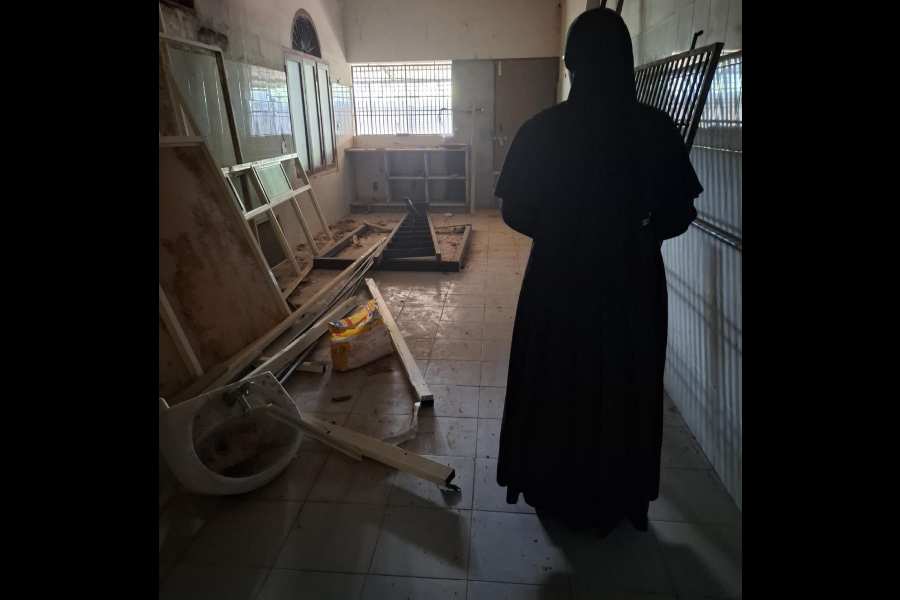 The nun who accused Bishop Franco Mulakkal of rape inside a room at the St Francis Mission Home in Kottayam, where she lives with two others.