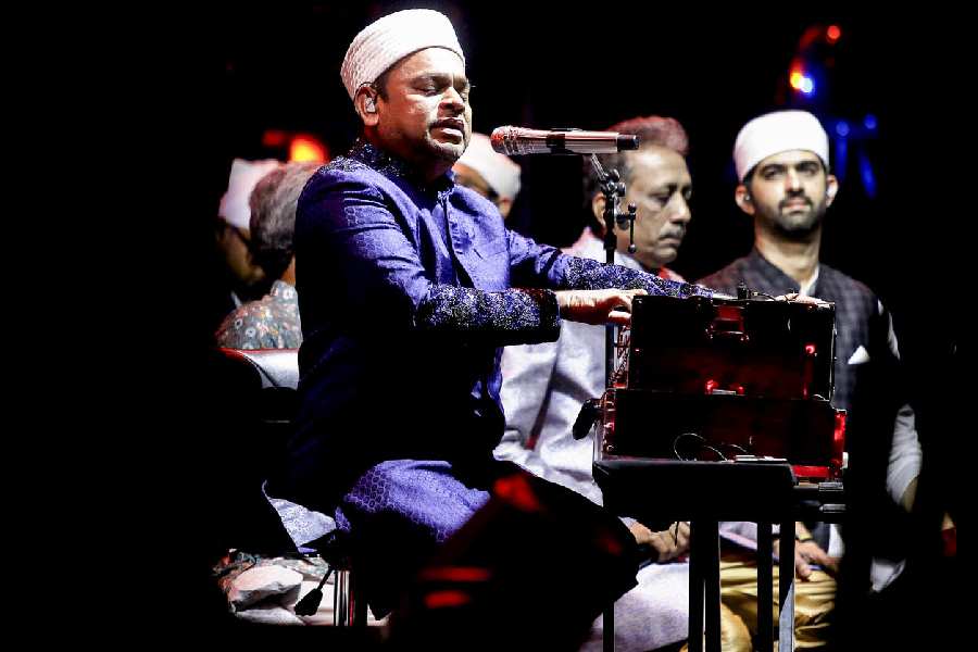 AR Rahman performs in Mumbai on Saturday.