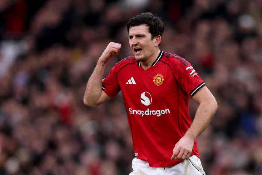 Harry Maguire on Saturday. 