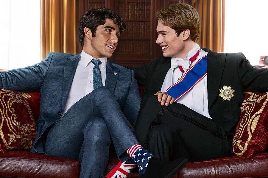 Taylor Zakhar Perez and Nicholas Galitzine in ‘Red White & Royal Wedding’