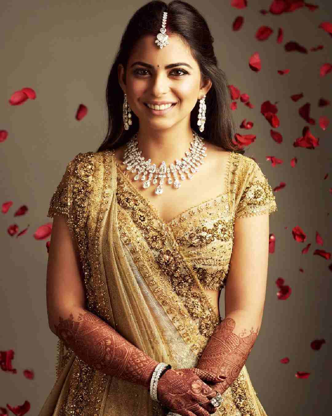 Isha Ambani in Valentino Garavani lehenga 