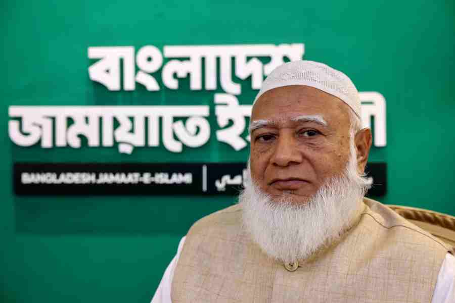 Shafiqur  Rahman, Ameer (President) Jamaat-e-Islami, poses for a photograph after an interview with Reuters, in Dhaka, Bangladesh, December 31, 2025.