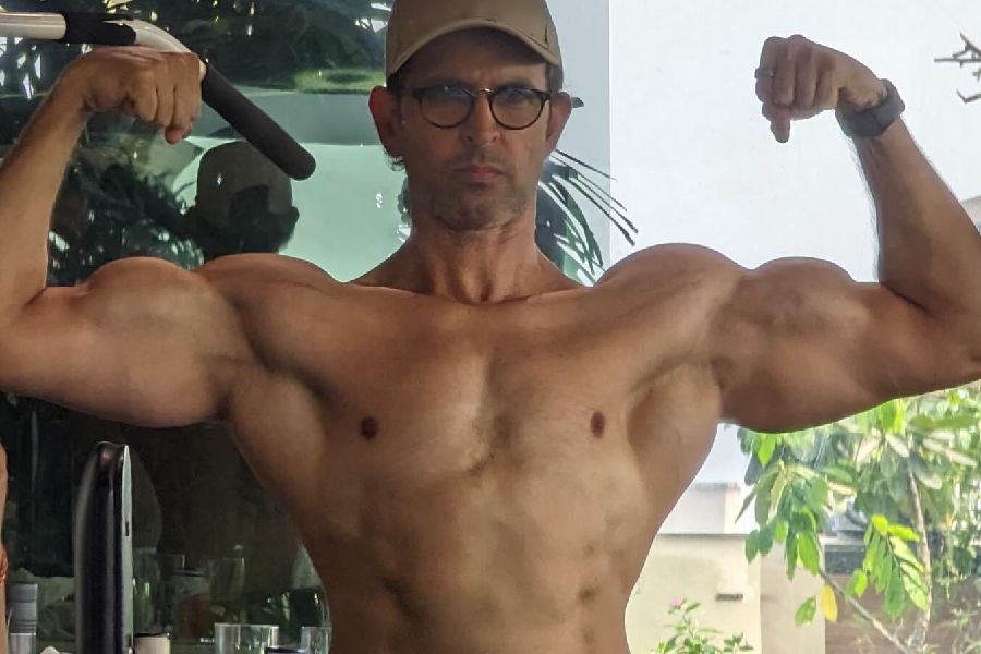 Actor Hrithik Roshan tapped into his Greek God persona, flaunting his ‘Bollywood biceps’ in a series of throwback pictures on Wednesday. 