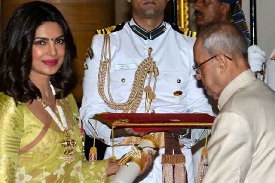 Priyanka Chopra received the Padma Shri award in 2016