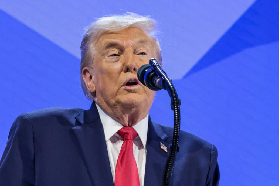US President Donald Trump speaks during the 56th annual World Economic Forum (WEF), in Davos, Switzerland, January 21, 2026.
