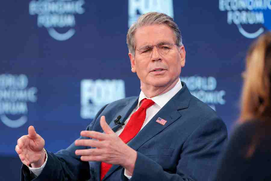 US Treasury Secretary Scott Bessent attends the 56th annual World Economic Forum (WEF) meeting in Davos, Switzerland, January 20, 2026.