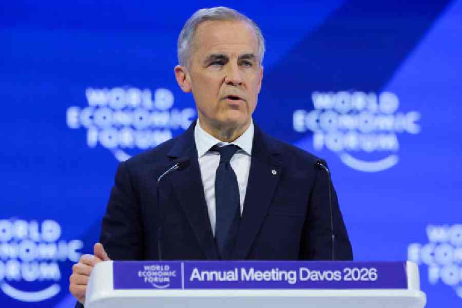 Mark Carney in Davos on Tuesday.