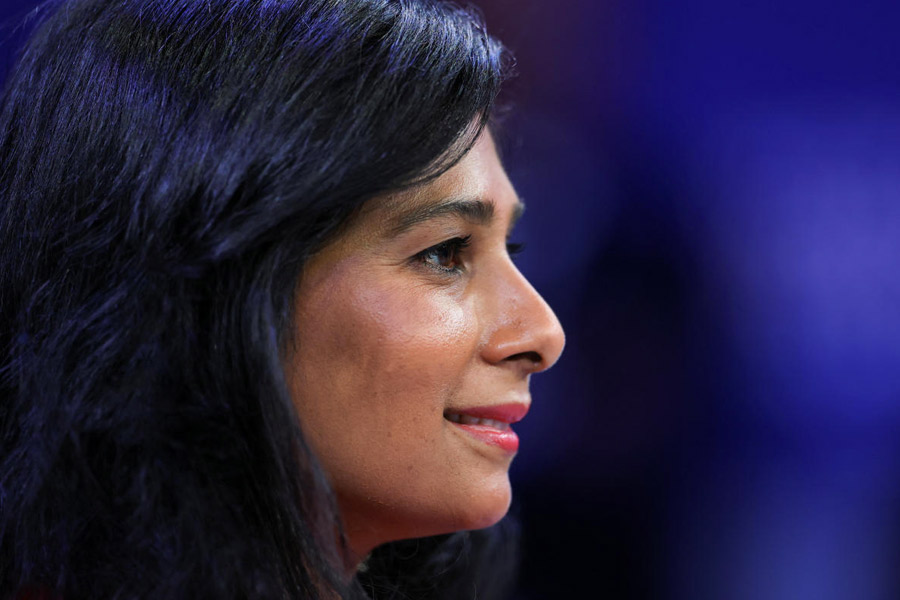Deputy managing director of the International Monetary Fund (IMF), Gita Gopinath, attends the 56th annual World Economic Forum (WEF) meeting in Davos, Switzerland, January 21, 2026.