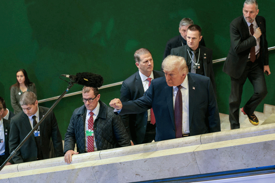 FILE PHOTO: U.S. President Donald Trump at the 56th annual World Economic Forum (WEF) meeting in Davos, Switzerland