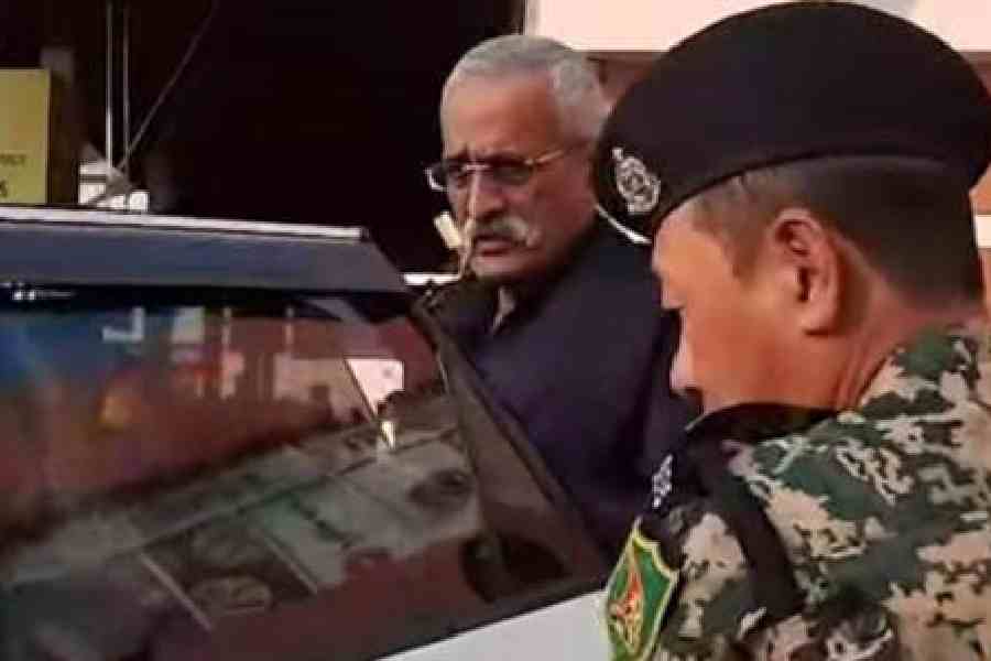 Pankaj Kumar Singh at the Bagdogra airport on Friday