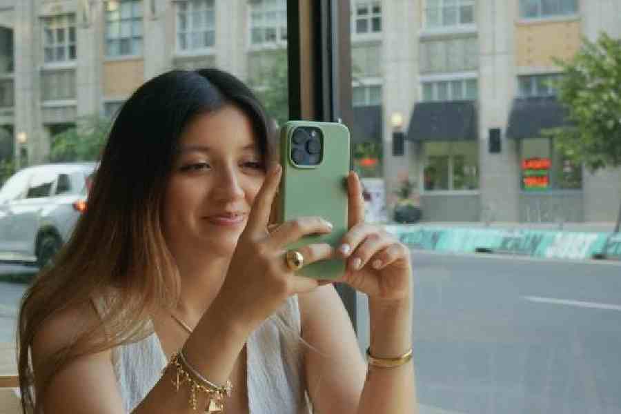 A moment from the music video