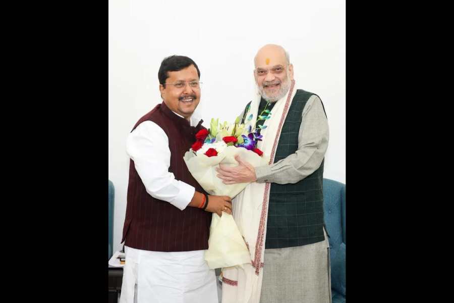 Nitin Nabin and Amit Shah