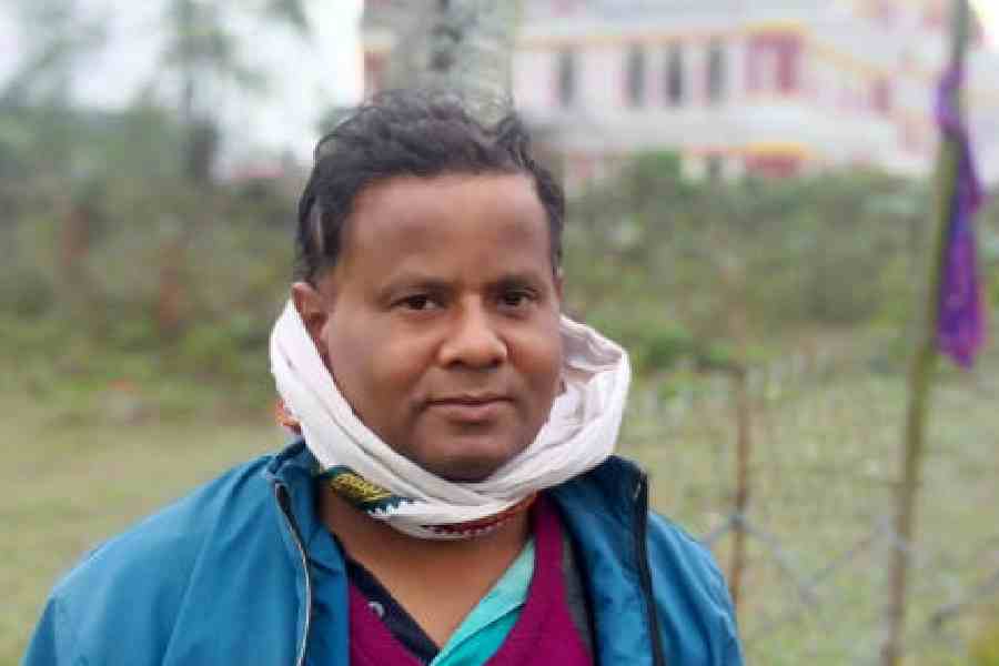 Green activist Benoy Das.  Picture by Main Uddin Chisti