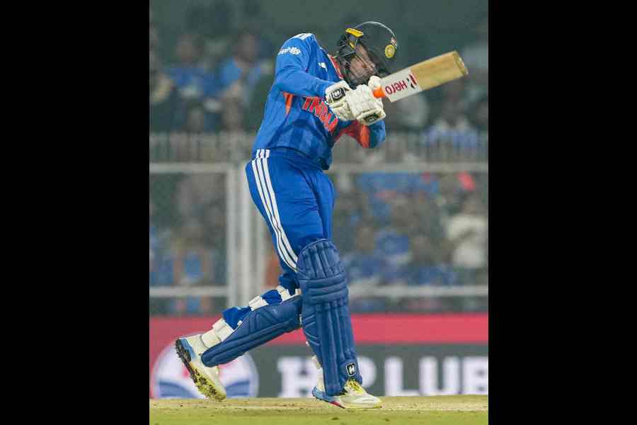 Opener Abhishek Sharma during his unbeaten 68.