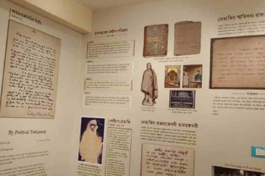 A gallery at the archive dedicated to Netaji Subhas Chandra Bose in Krishnanagar town, Nadia district. Picture by Pranab Debnath   