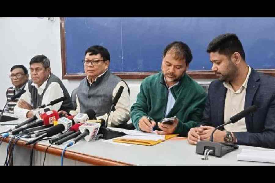 The joint Opposition press conference before submitting a memorandum on the SR issue to Assam CEO office on Sunday