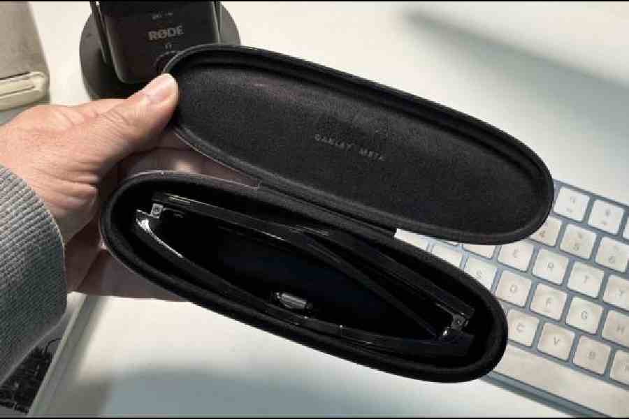 Each pair of Oakley Meta glasses comes with a charging case that can provide up to 48 hours of charging on the go