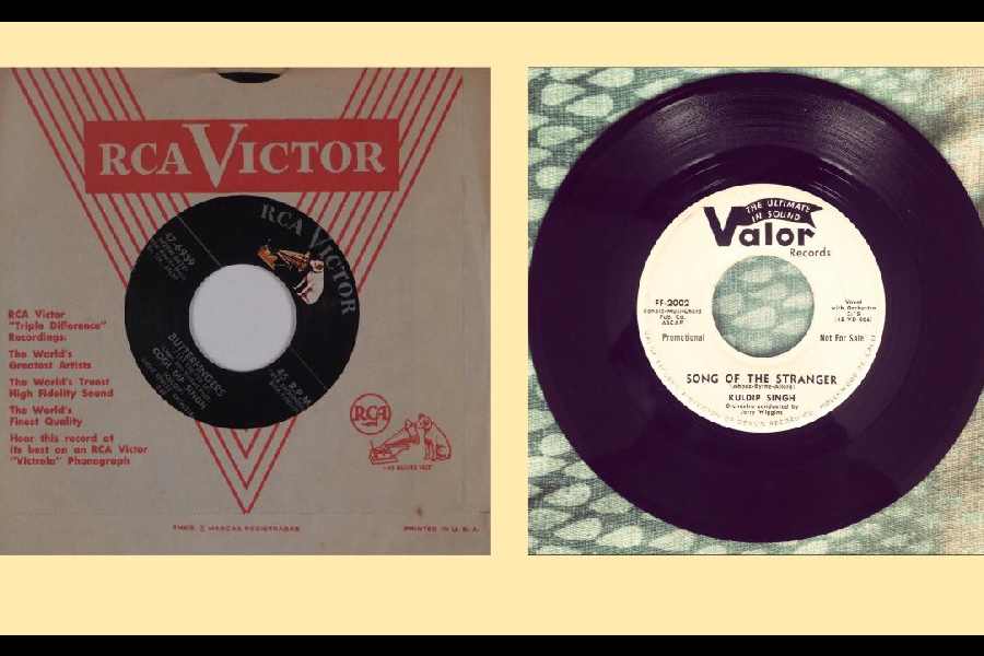 Kuldip Rae Singh’s 45 RPM pressings from RCA and Valor Records