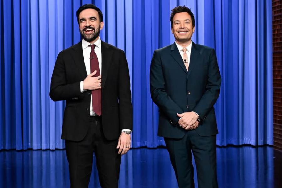 Zohran Mamdani with Jimmy Fallon