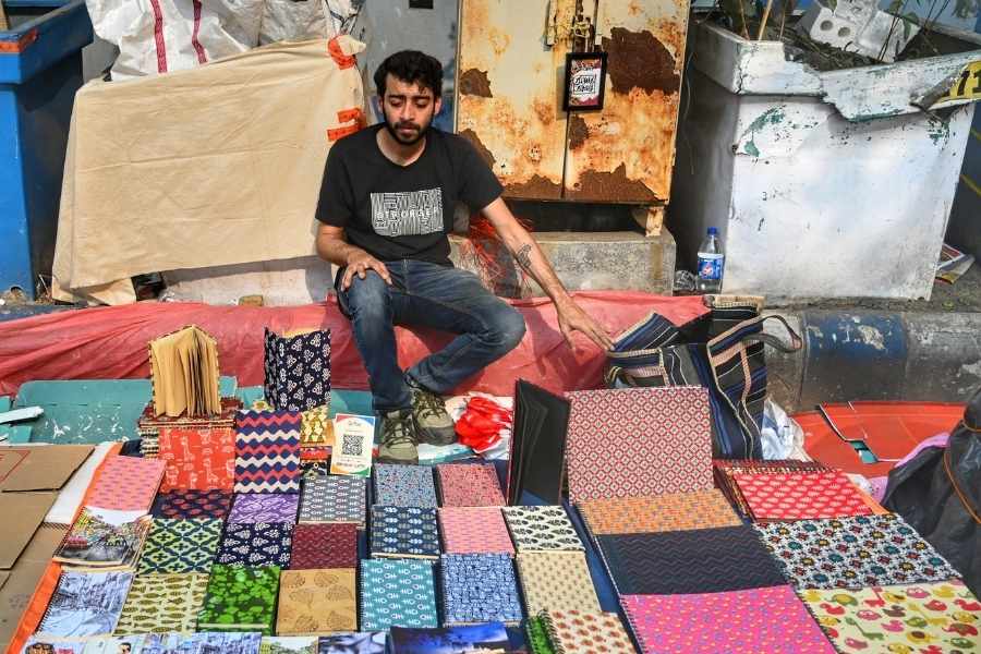 For the artisans, this location is not a choice but the result of being denied space inside the fair.