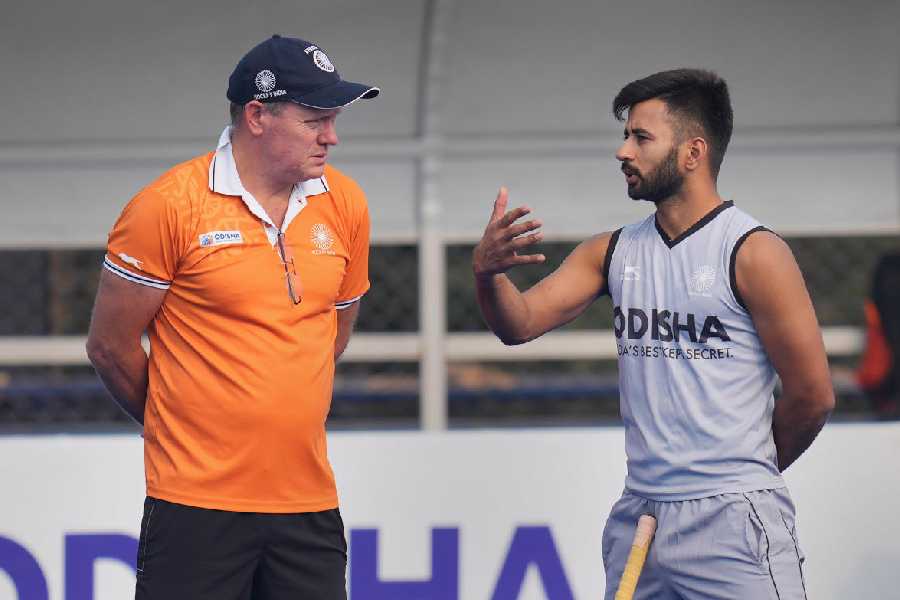 Manpreet Singh with Graham Reid