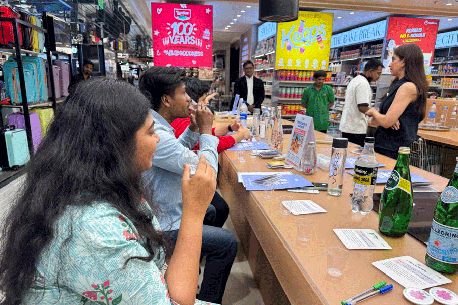 A water tasting event in Hyderabad