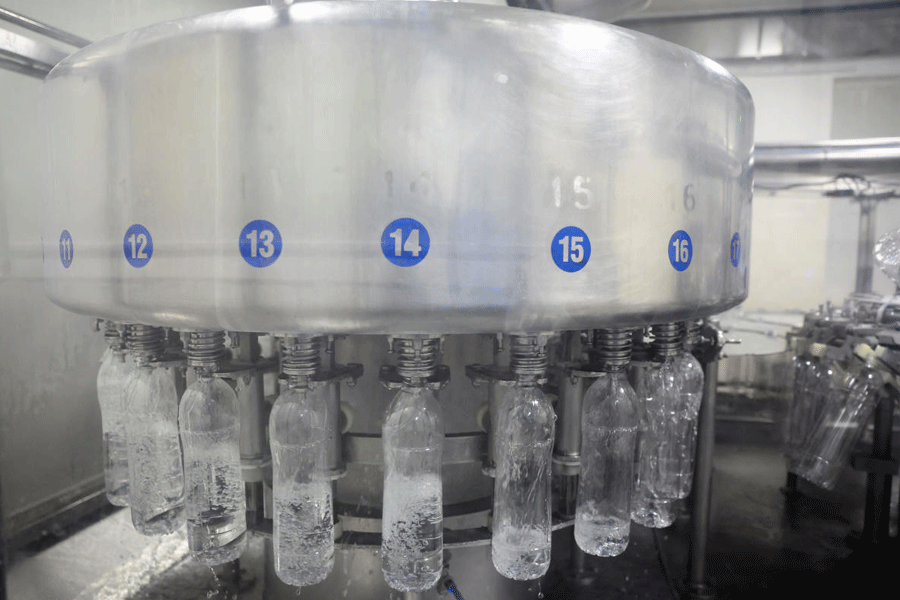 Tata's Himalayan natural mineral water bottling plant in Dhaula Kuan