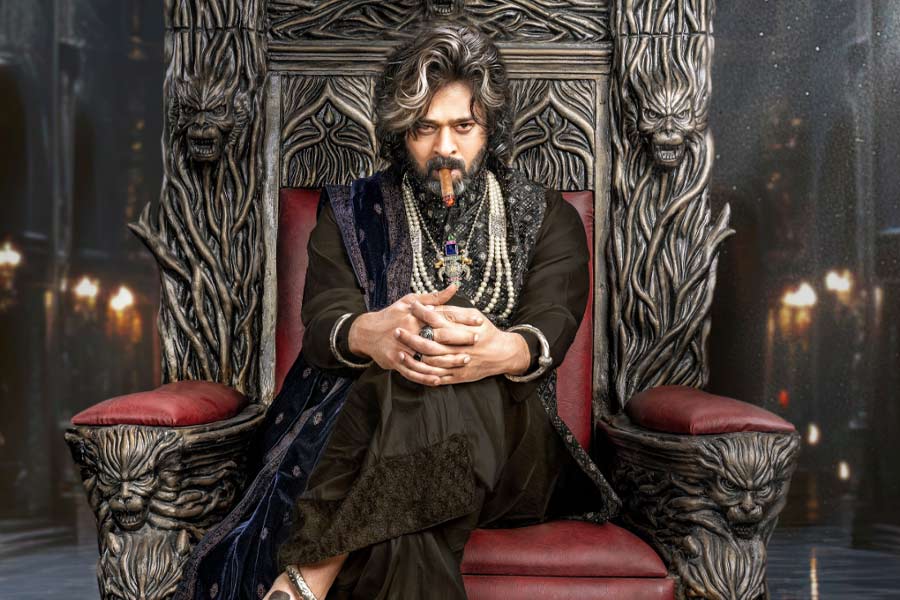 A poster of The Raja Saab