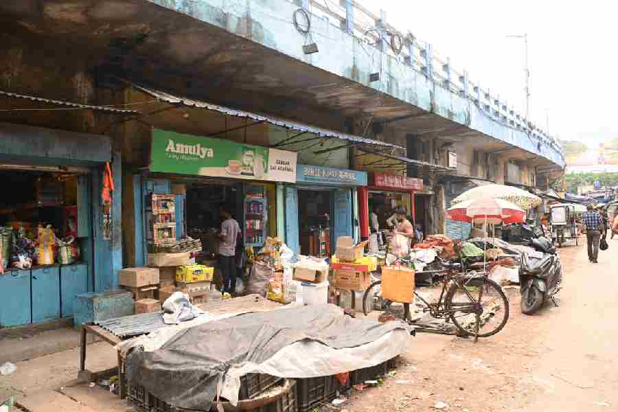Kasba KIT Market, under Bijon Setu, on Monday