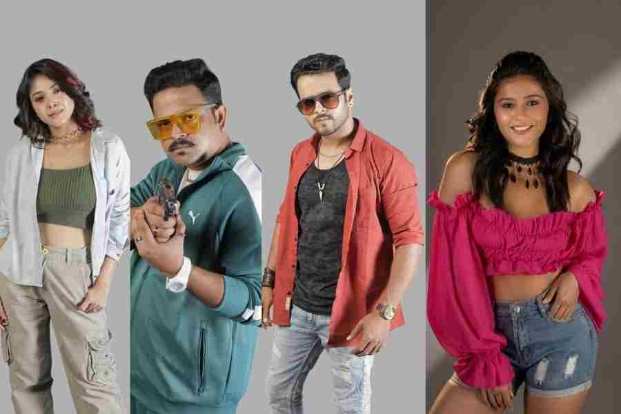 (From left) Sharly Modak, Satyam Bhattacharya, Suvajit Kar and Nishantika Das