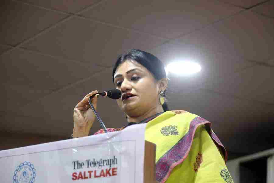 Swati Nandi Chakraborty delivers the keynote address
