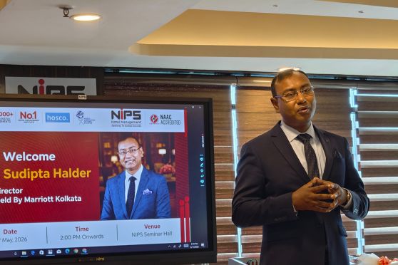 The month-long programme began with an Industry Expert Session on May 11, 2026, led by Mr Sudipta Halder, Assistant HR Director at Fairfield by Marriott Kolkata. Drawing upon his extensive experience with leading hospitality brands such as Taj, Hyatt, Accor, The LaLiT Suri Hospitality Group and Sarovar Hotels & Resorts, Halder provided students with valuable insights into the realities of the hospitality profession, career progression and the qualities employers seek in aspiring professionals.