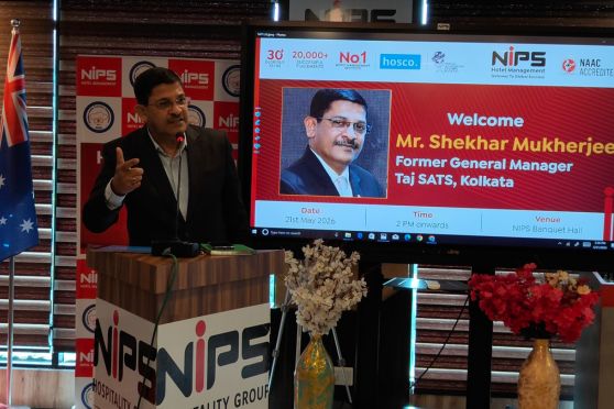 The expert series also featured an inspiring leadership session on May 21, 2026, conducted by Mr Shekhar Mukherjee, former General Manager of Taj SATS Kolkata and a hospitality veteran who devoted more than four decades to the Taj Group. Reflecting on his remarkable professional journey spanning hotels and aviation catering, Mukherjee shared valuable lessons on leadership, discipline, integrity and organisational commitment. He stressed that sustained hard work, sincerity and accountability remain the cornerstones of professional success, encouraging students to respect every role they undertake and perform their responsibilities with honesty and dedication. 