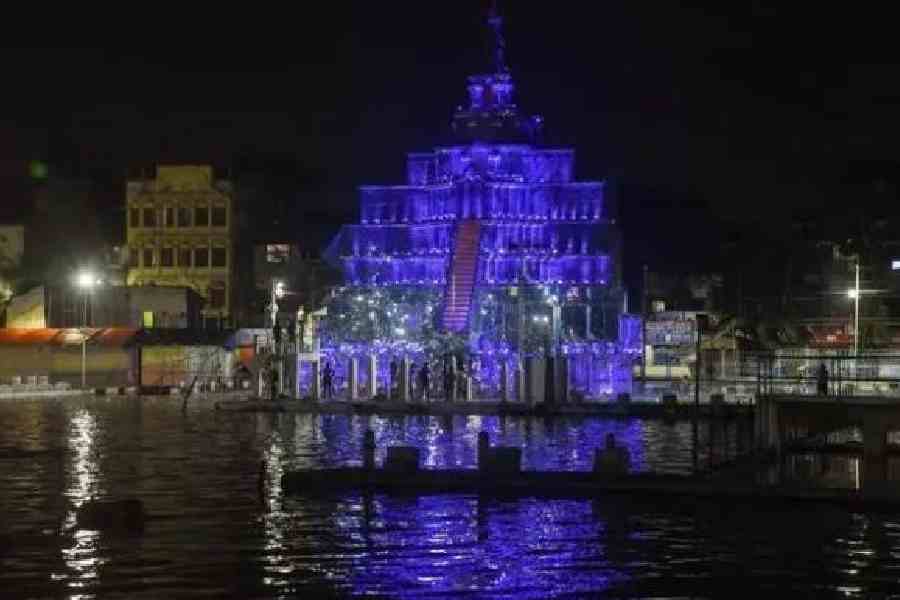 The College Square Durga Puja pandal last year