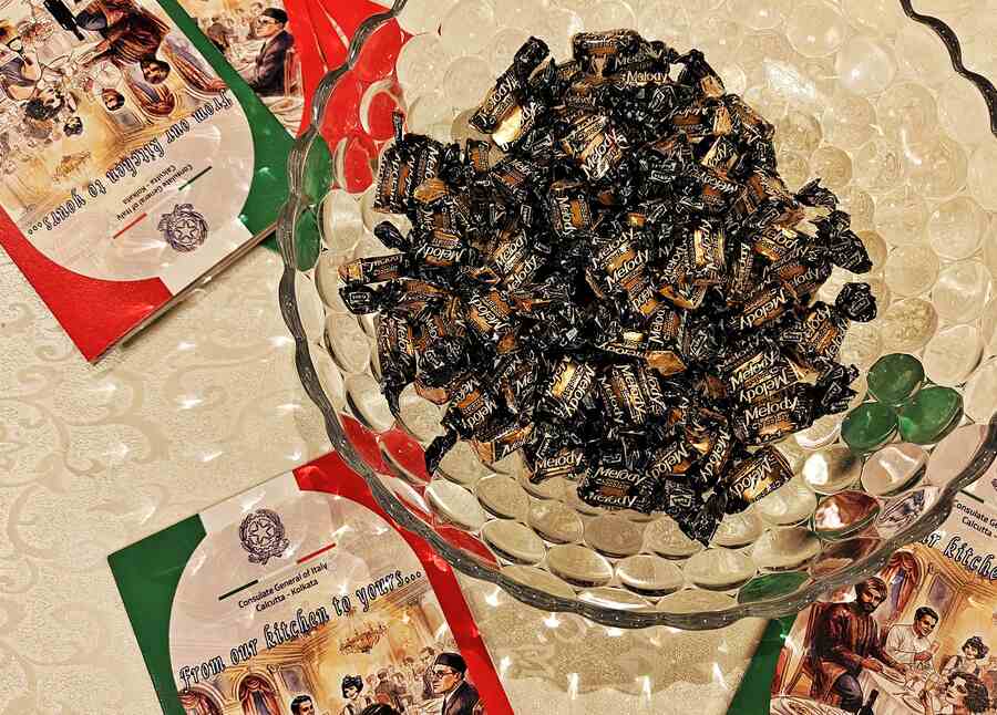 Melody toffees were presented to guests