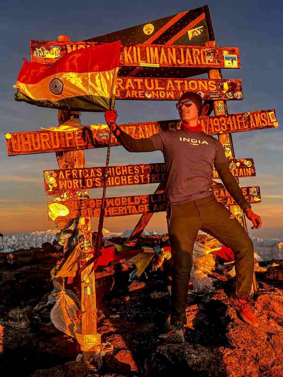 Chatterjee at Mt Kilimanjaro, February 2024