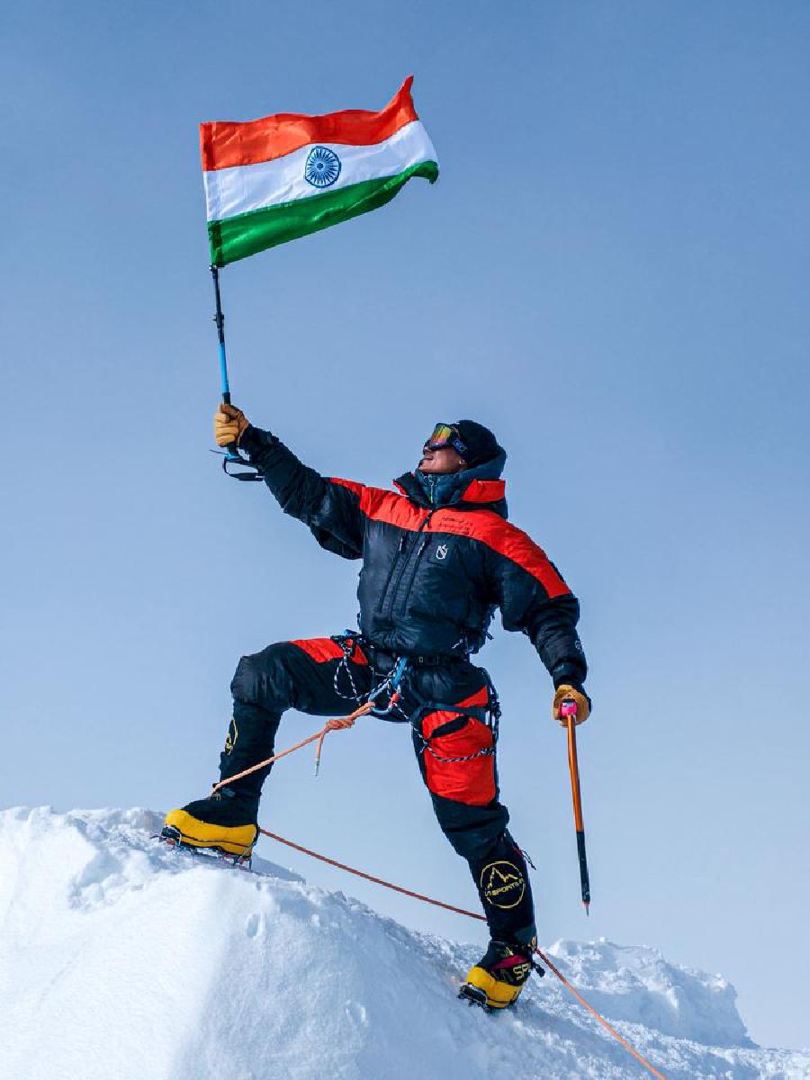 Chatterjee at Vinson Massif, January 2026