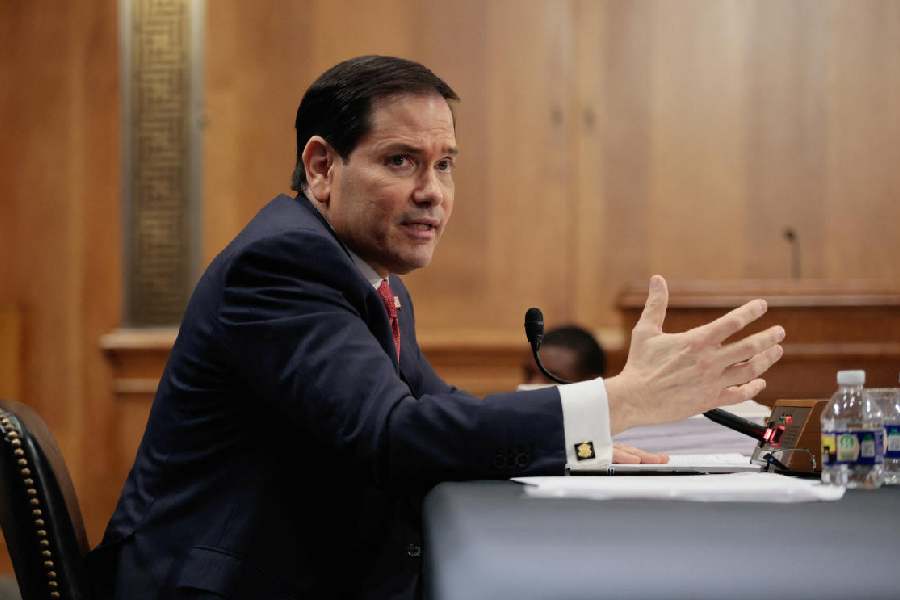 US Secretary of State Marco Rubio testifies before a Senate Foreign Relations Committee hearing