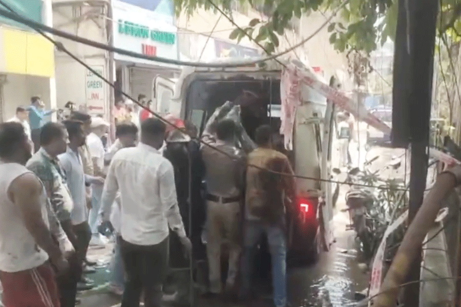Major fire at restaurant in Delhi’s Malviya Nagar on June 3, 2026.