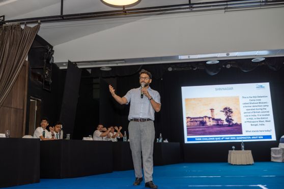 Like last year, Arijit Sen made for an engaging quizmaster at the Think Challenge