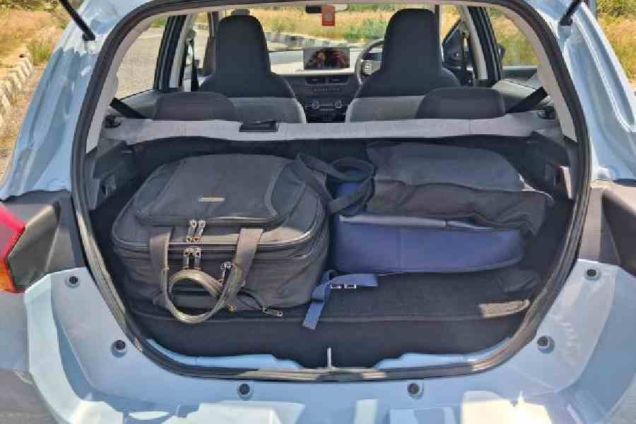 While the petrol version gets a boot space of 242 litres, that number falls drastically in the CNG after fitting in two cylinders under the boot floor